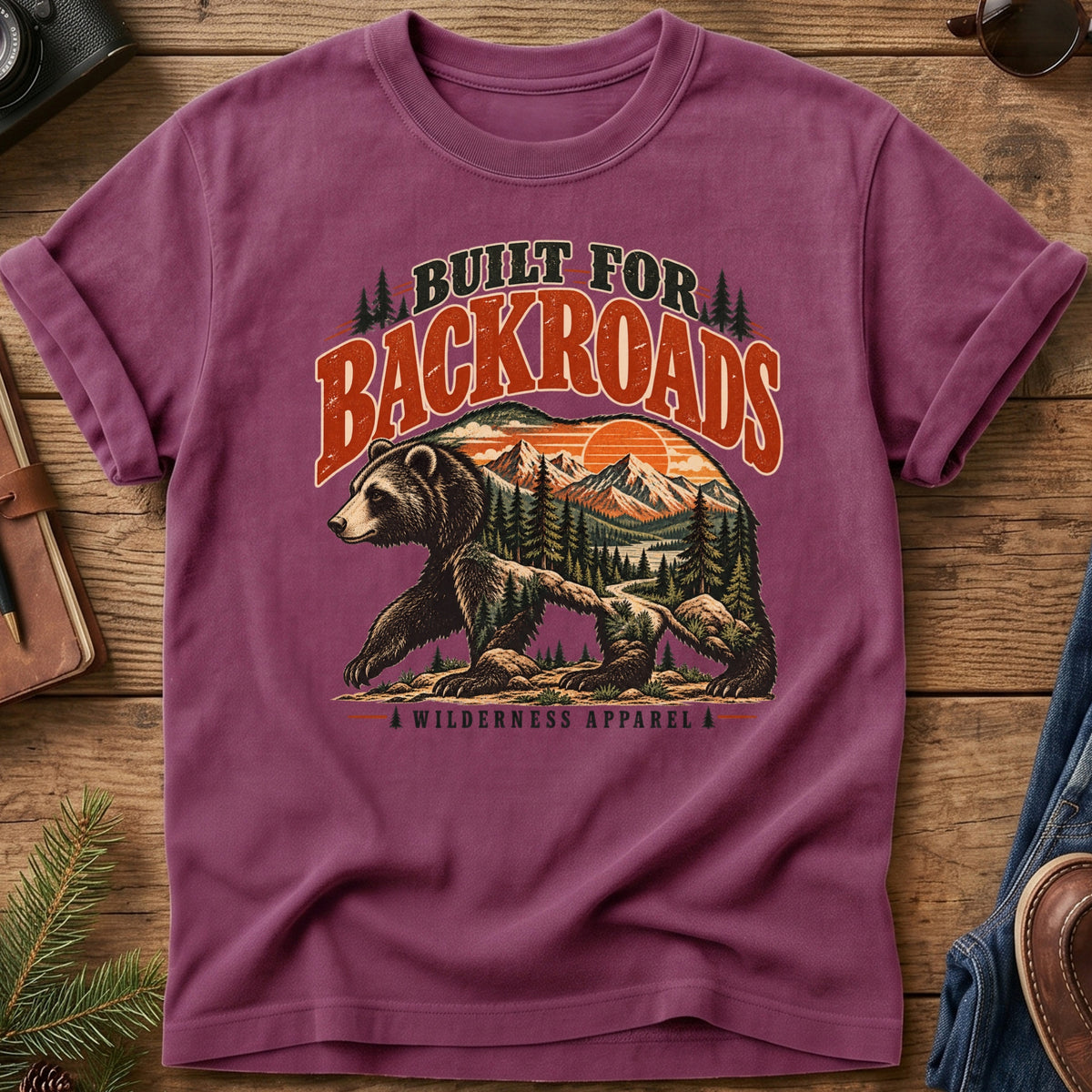 Built for Backroads Bear Tee