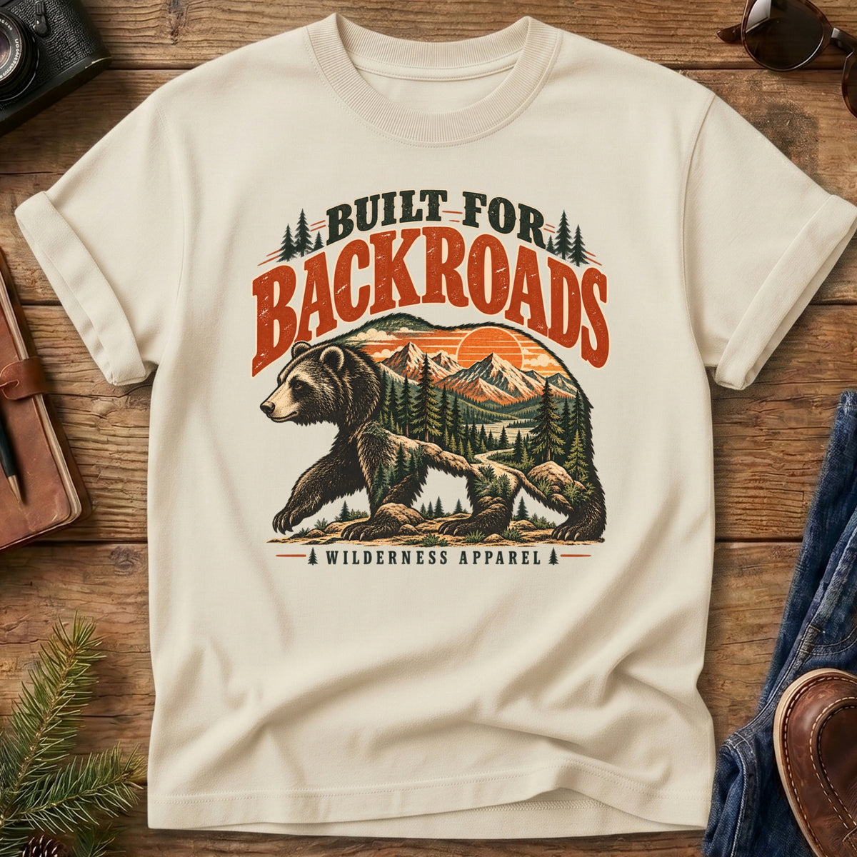Built for Backroads Bear Tee