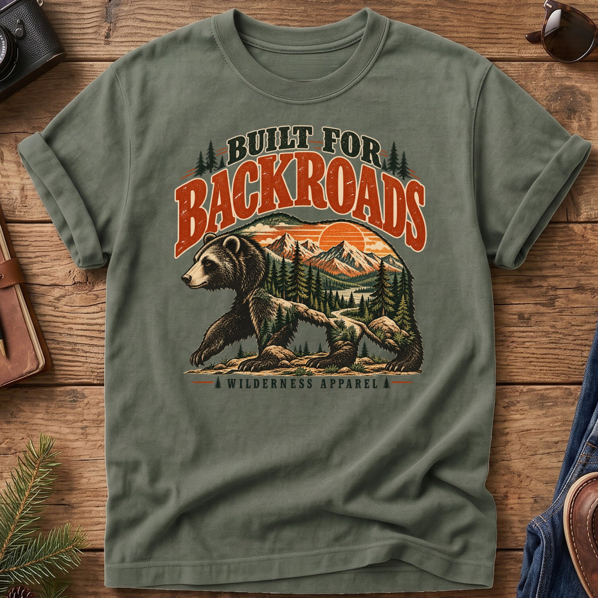 Built for Backroads Bear Tee