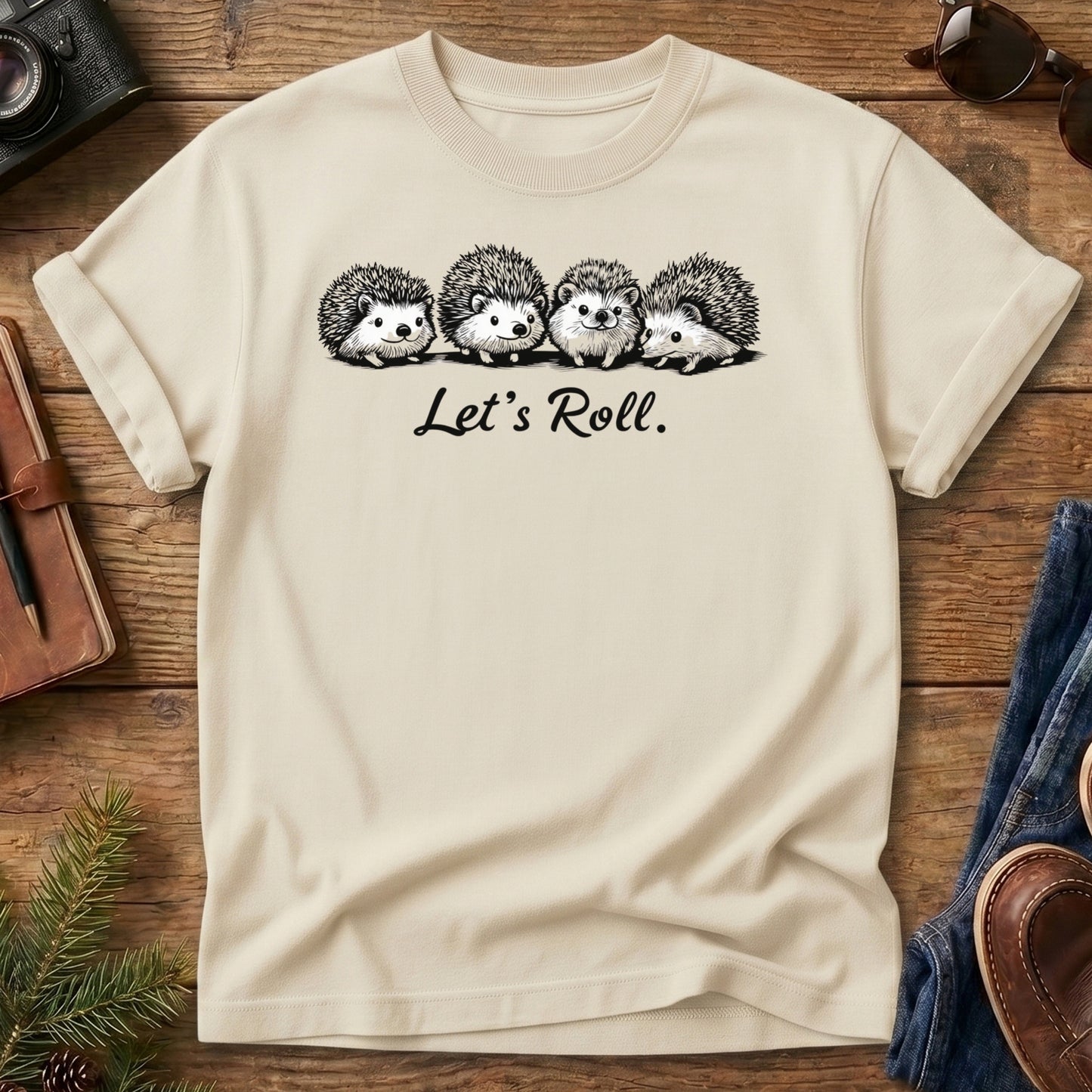 Let's Roll Hedgehog Tee