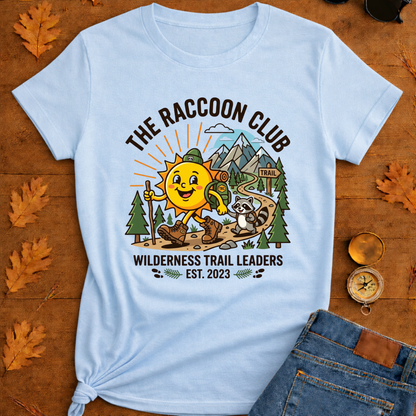Hiking Sun T-Shirt — Smiling Sun in Boots Trail Tee