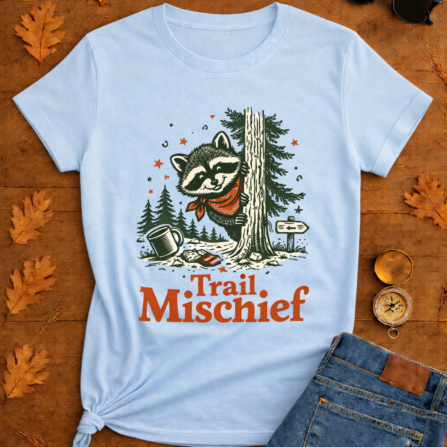 Raccoon Trail Mischief T-Shirt
