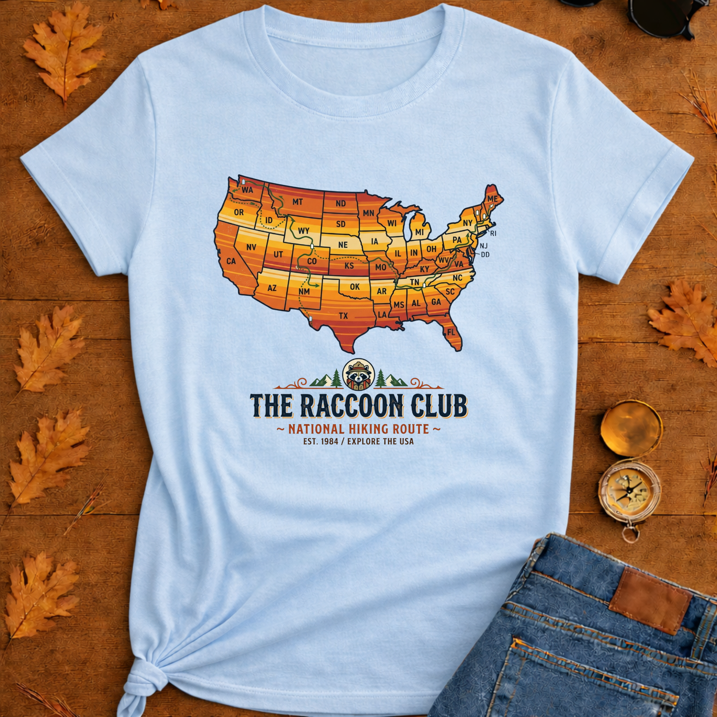 United State Map T-Shirt