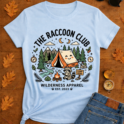 The raccoon club camp T-Shirt