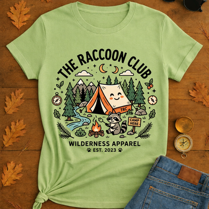 The raccoon club camp T-Shirt