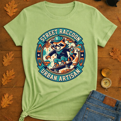 Street Raccoon Urban Artisan T-Shirt