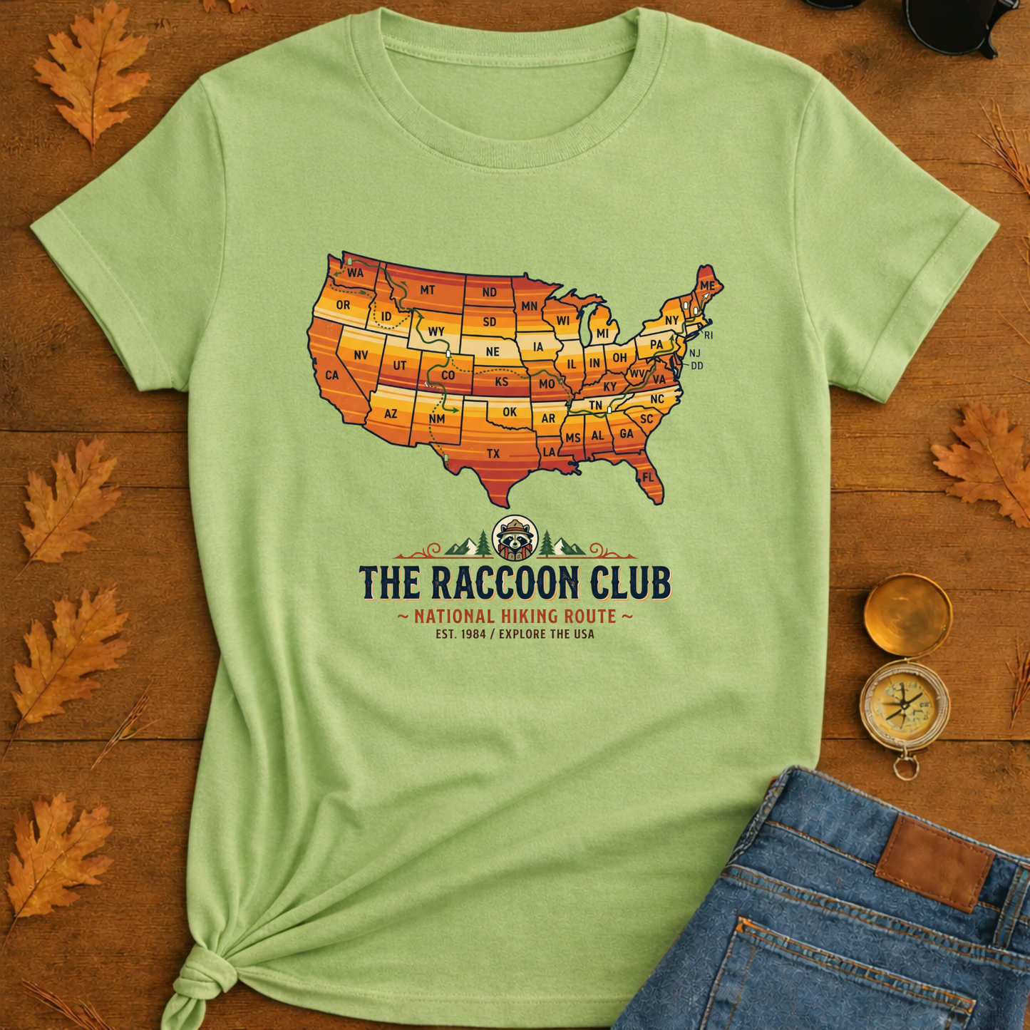United State Map T-Shirt