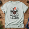Listen to the Trees Tee – forest trees graphic on garment-dyed Comfort Colors t-shirt, front view