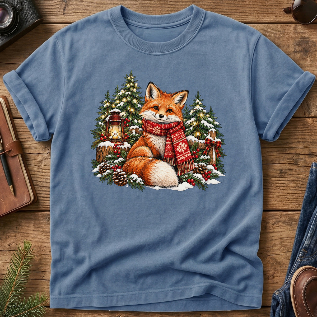 Merry Little Fox Christmas Tee
