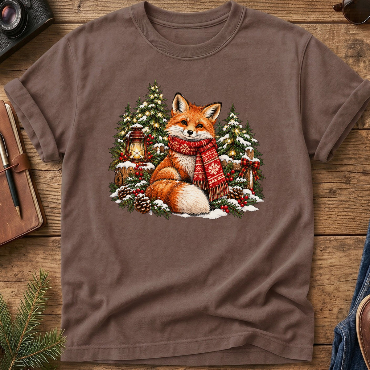 Merry Little Fox Christmas Tee