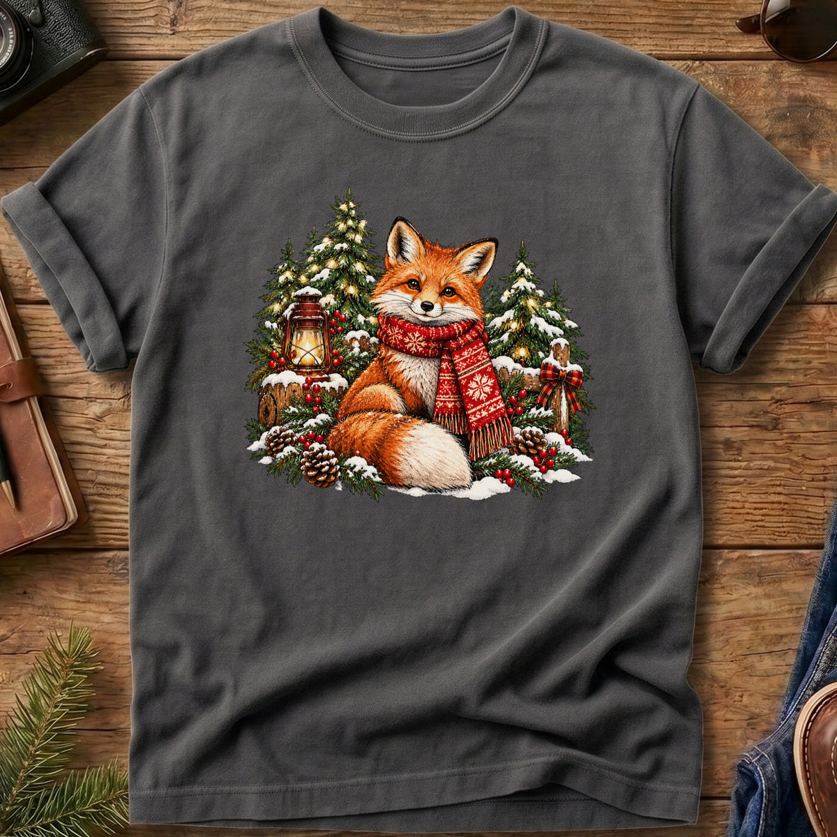 Merry Little Fox Christmas Tee