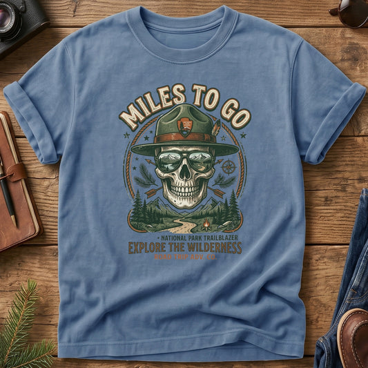 Miles To Go- Scenic Route Skull Tee