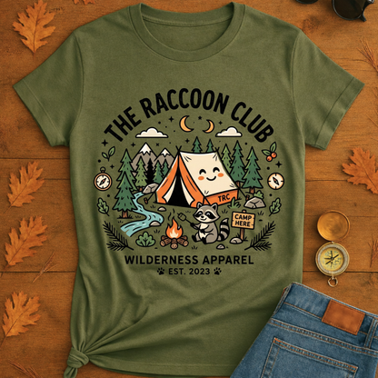 The raccoon club camp T-Shirt