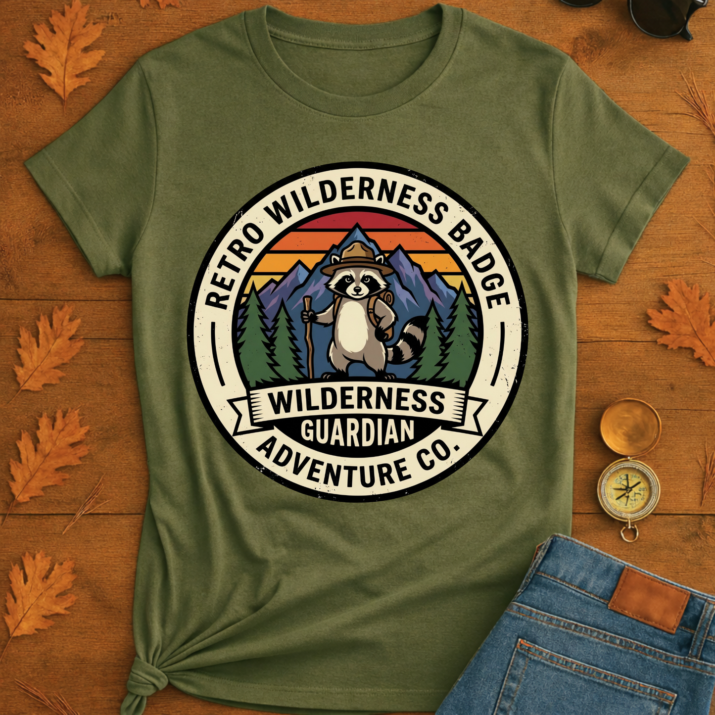 Retro Wilderness T-Shirt — Outdoor Hiking