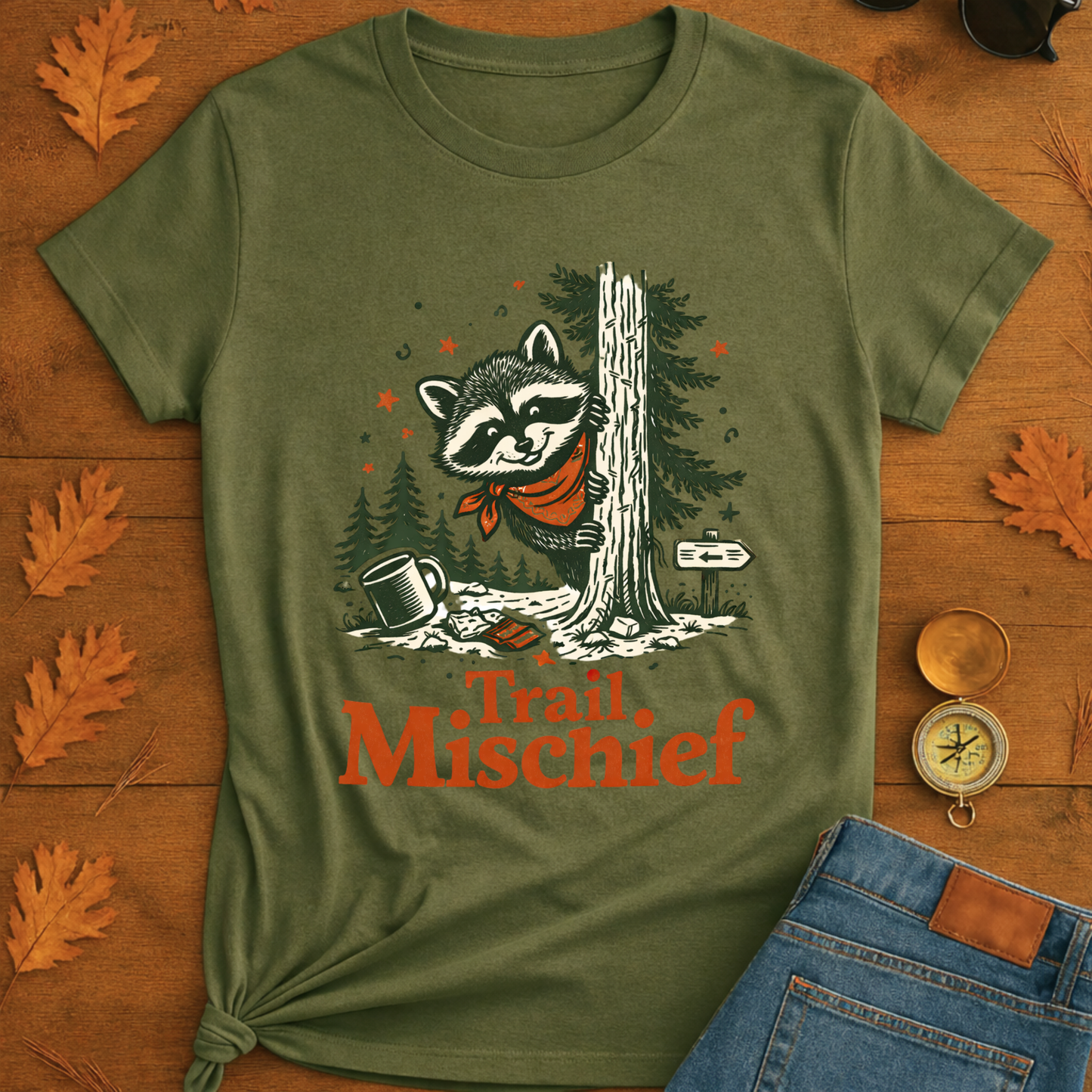 Raccoon Trail Mischief T-Shirt