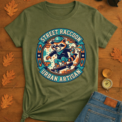 Street Raccoon Urban Artisan T-Shirt