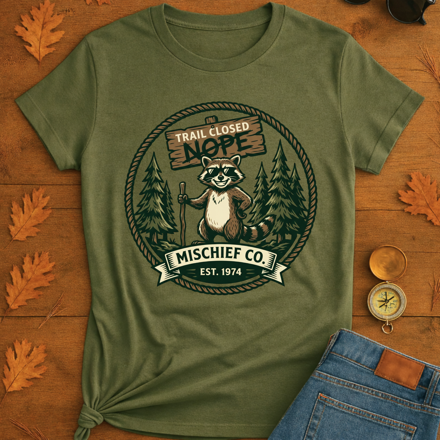 Trail close T-Shirt — Outdoor Hiking Nature Tee