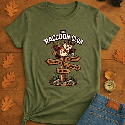 Silly Owl Wrong Direction Sign T-Shirt