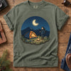 Moonlit Camp Tee – folded flat lay of garment-dyed Comfort Colors fabric