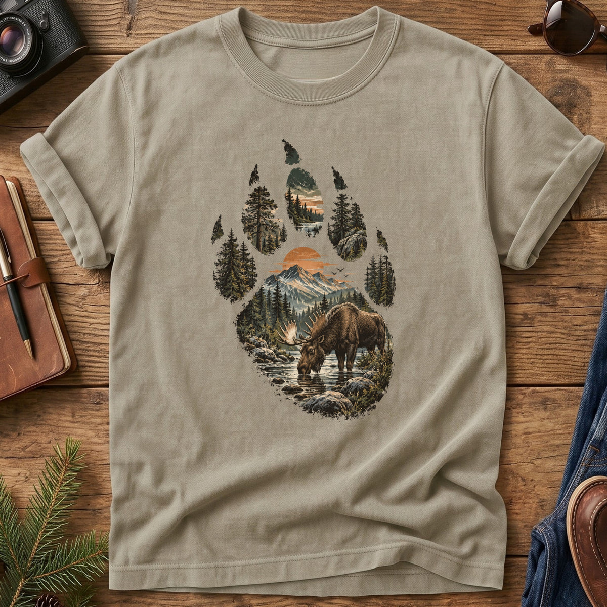Moose Country Tee – Wilderness Apparel moose graphic t-shirt
