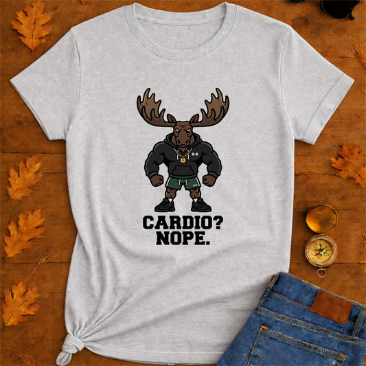 Moose Gym T-Shirt — Athletic Moose Character Fitness Tee