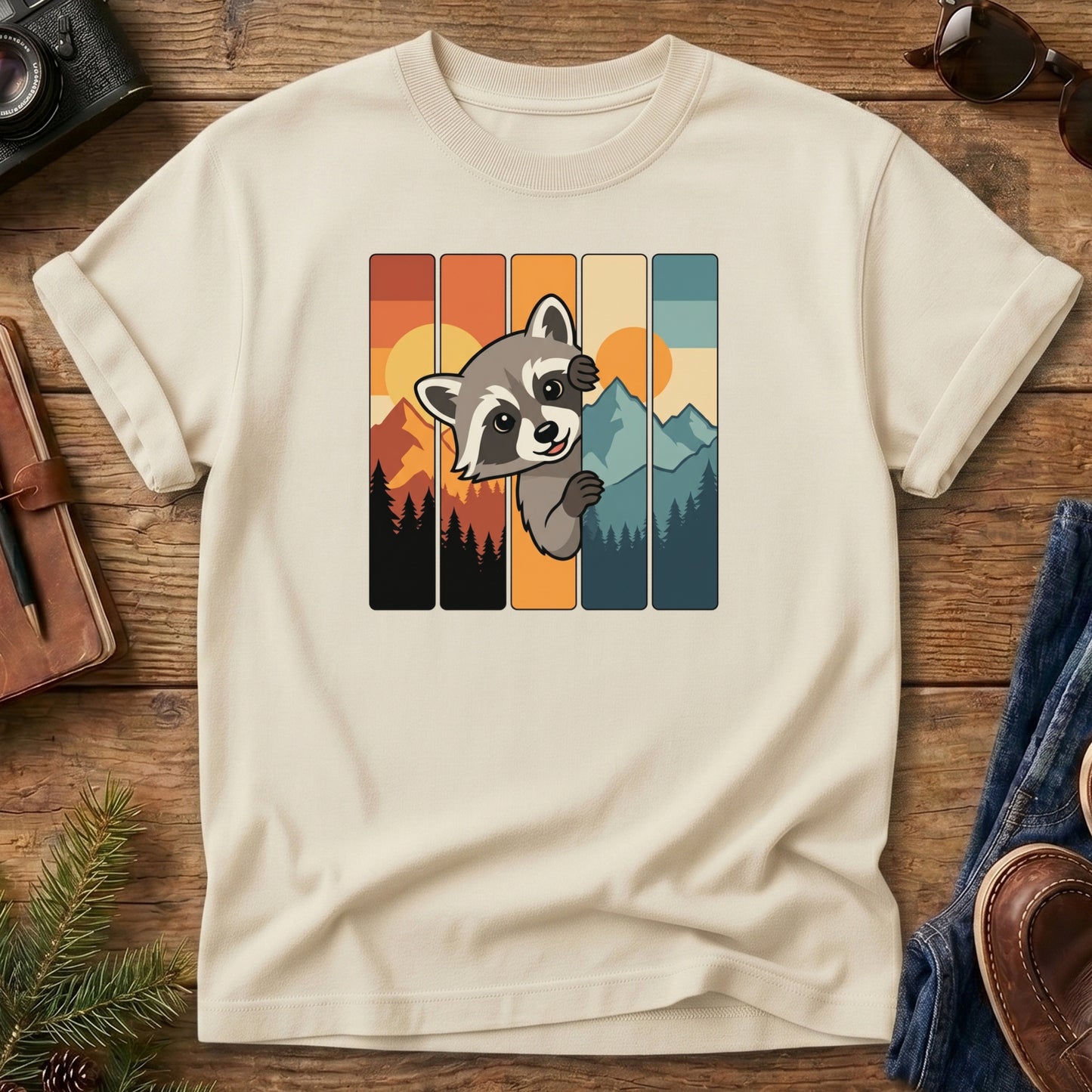 Mountain Raccoon Adventure Tee