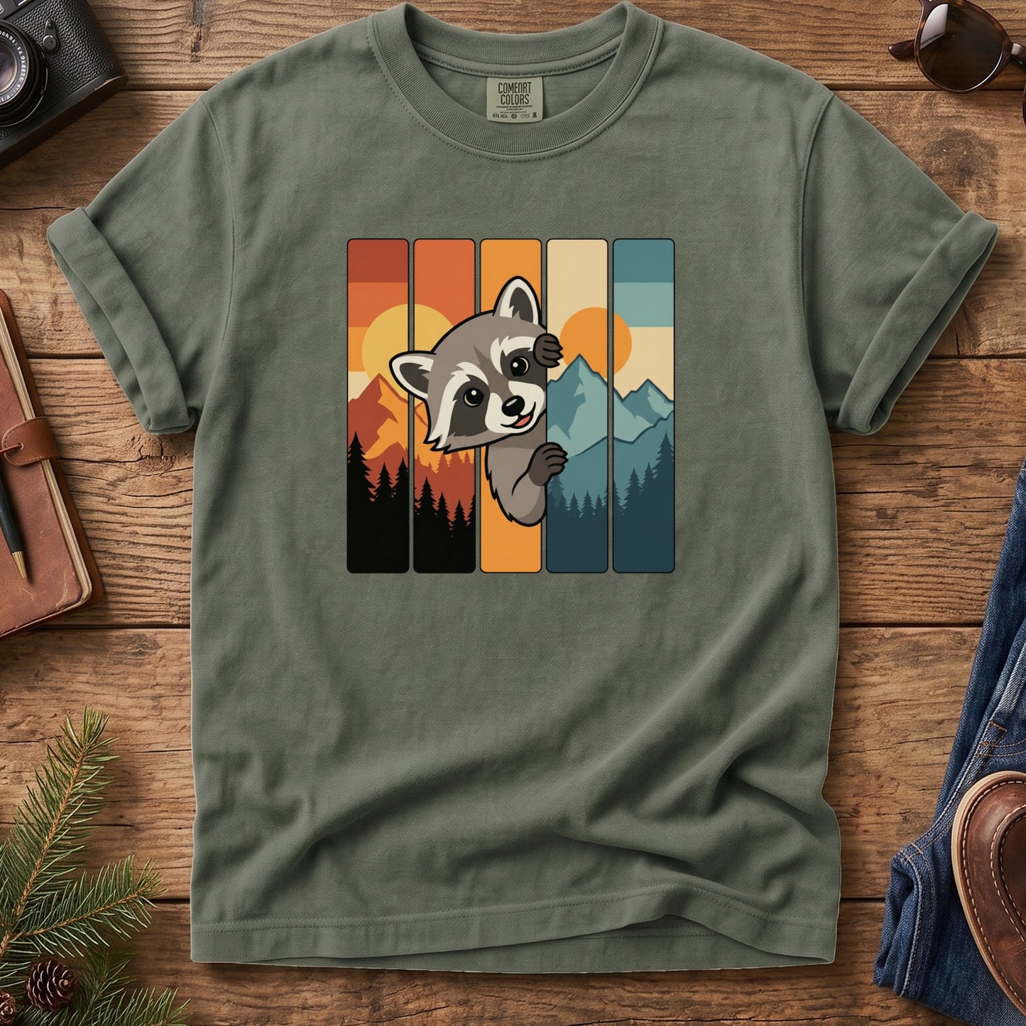 Mountain Raccoon Adventure Tee