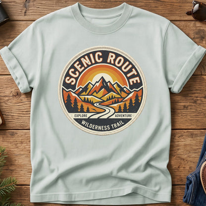 Mountain Sunset Crest Tee