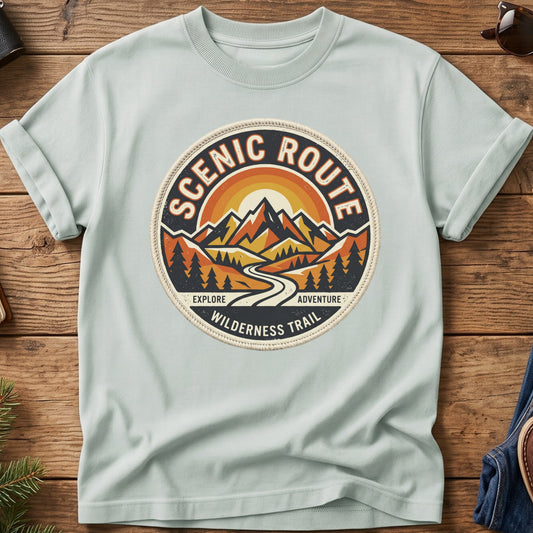 Mountain Sunset Crest Tee