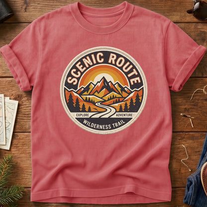 Mountain Sunset Crest Tee