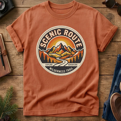 Mountain Sunset Crest Tee