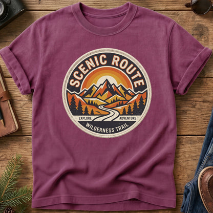 Mountain Sunset Crest Tee