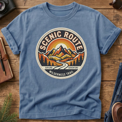 Mountain Sunset Crest Tee