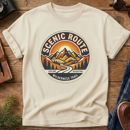 Mountain Sunset Crest Tee