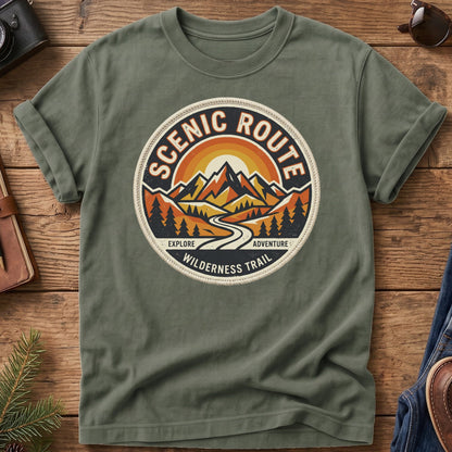 Mountain Sunset Crest Tee