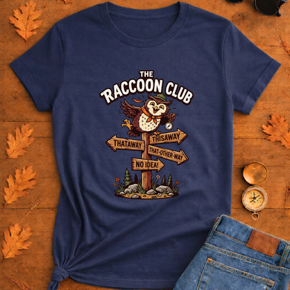 Silly Owl Wrong Direction Sign T-Shirt