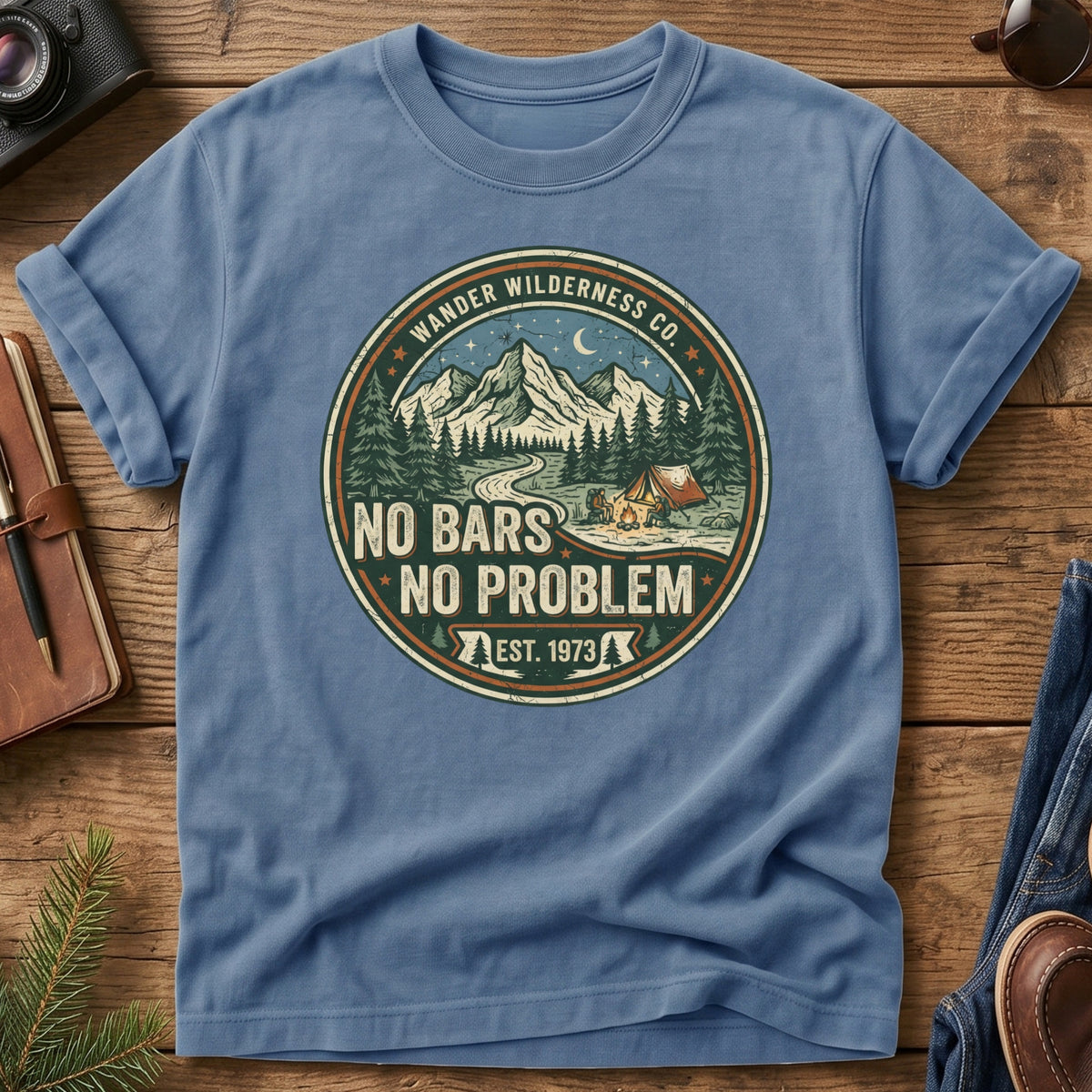No Bars No Problem Tee – graphic tee, view 3