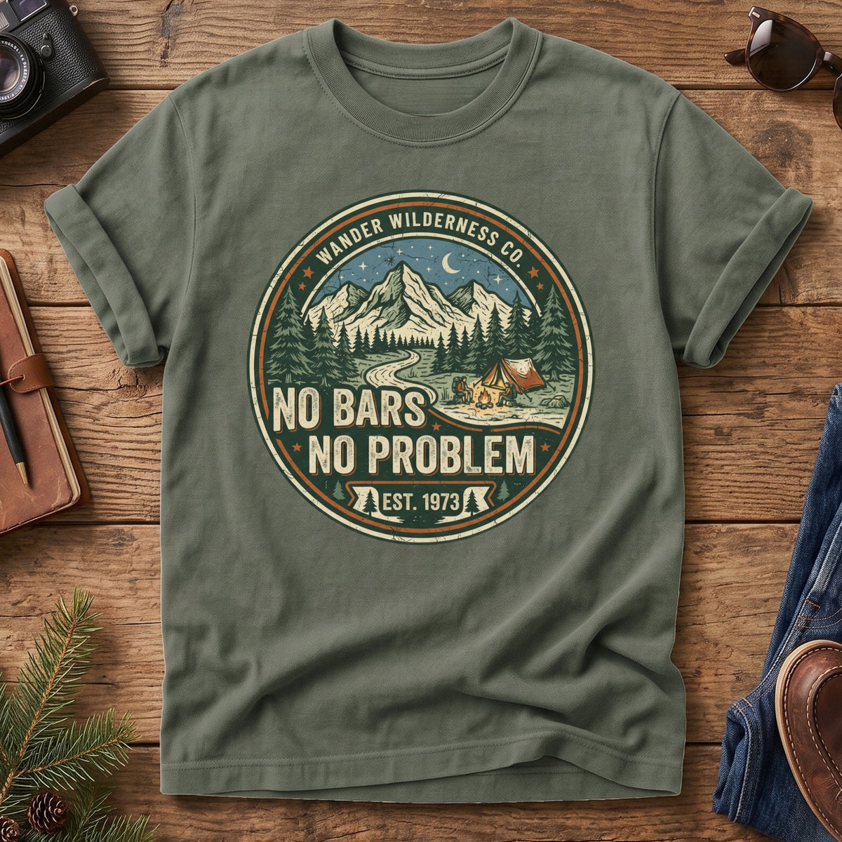 No Bars No Problem Tee – graphic tee, view 4