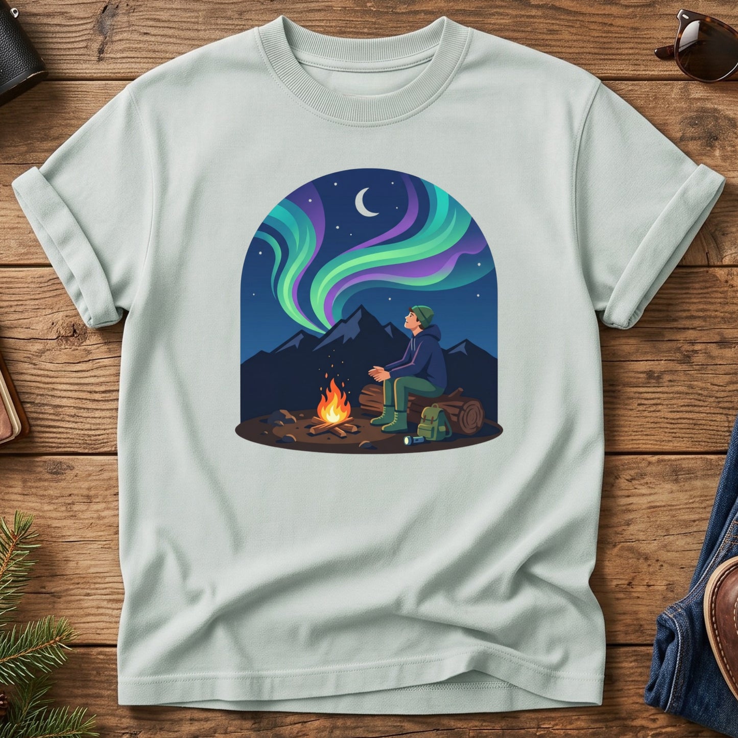 Northern Lights Camp Tee