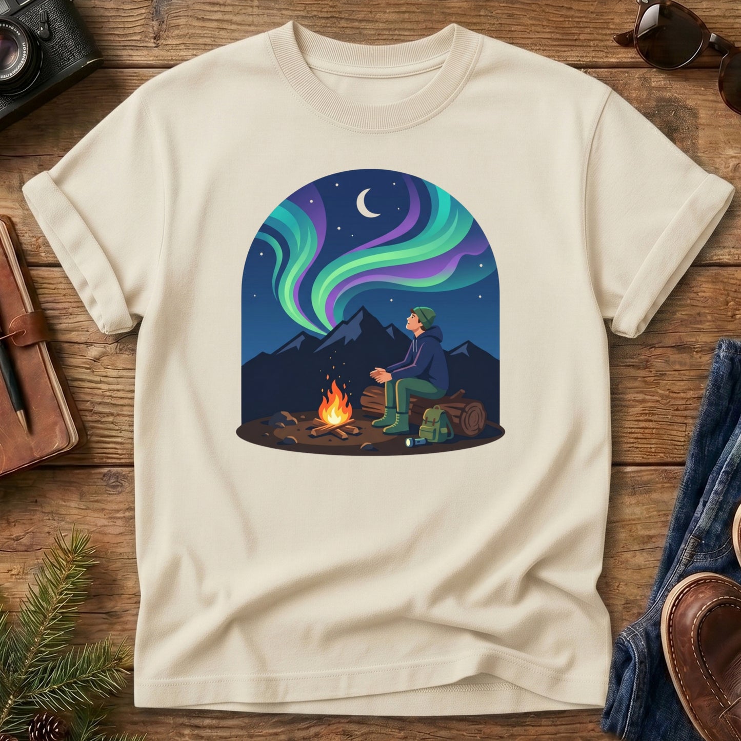 Northern Lights Camp Tee