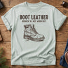 Not Worn Out Tee – broken-in hiking boot graphic tee, product photo 1