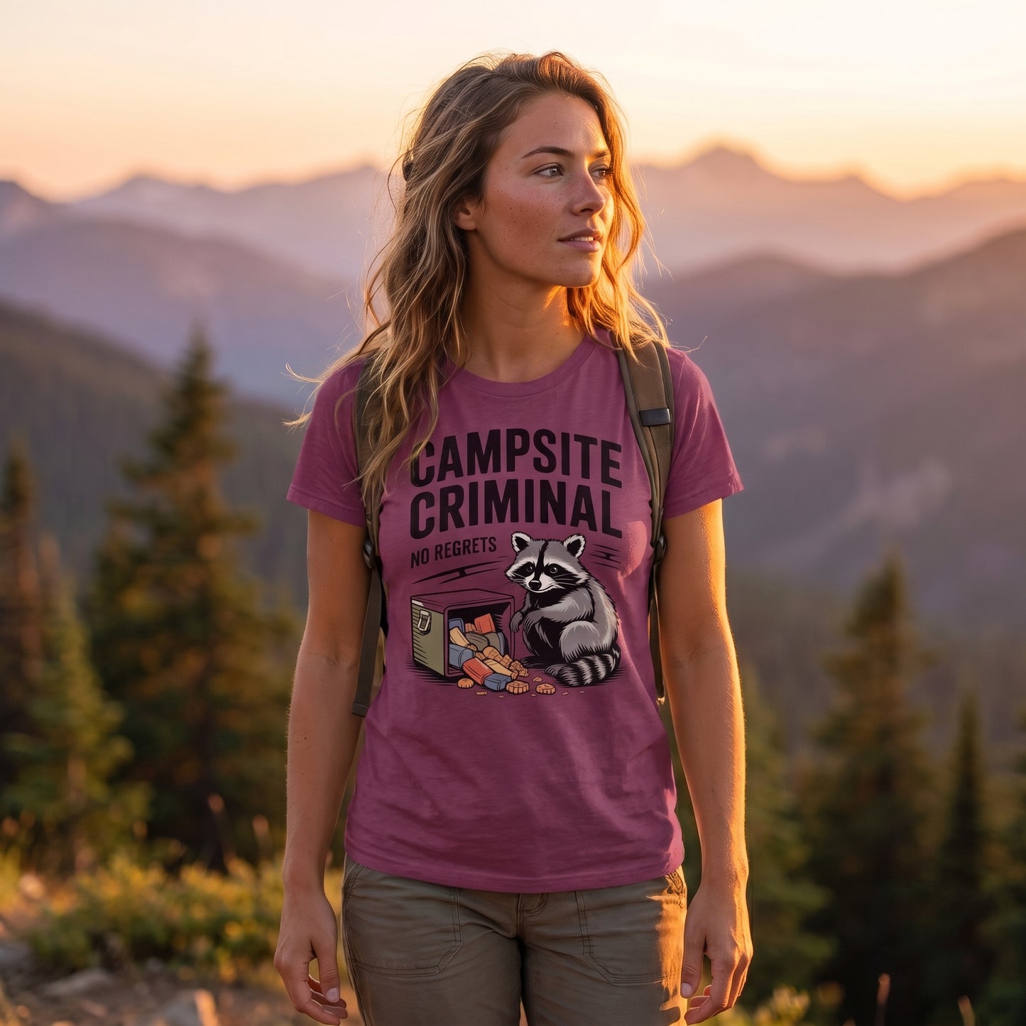Campsite Criminal Raccoon Tee
