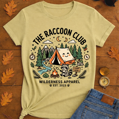 The raccoon club camp T-Shirt
