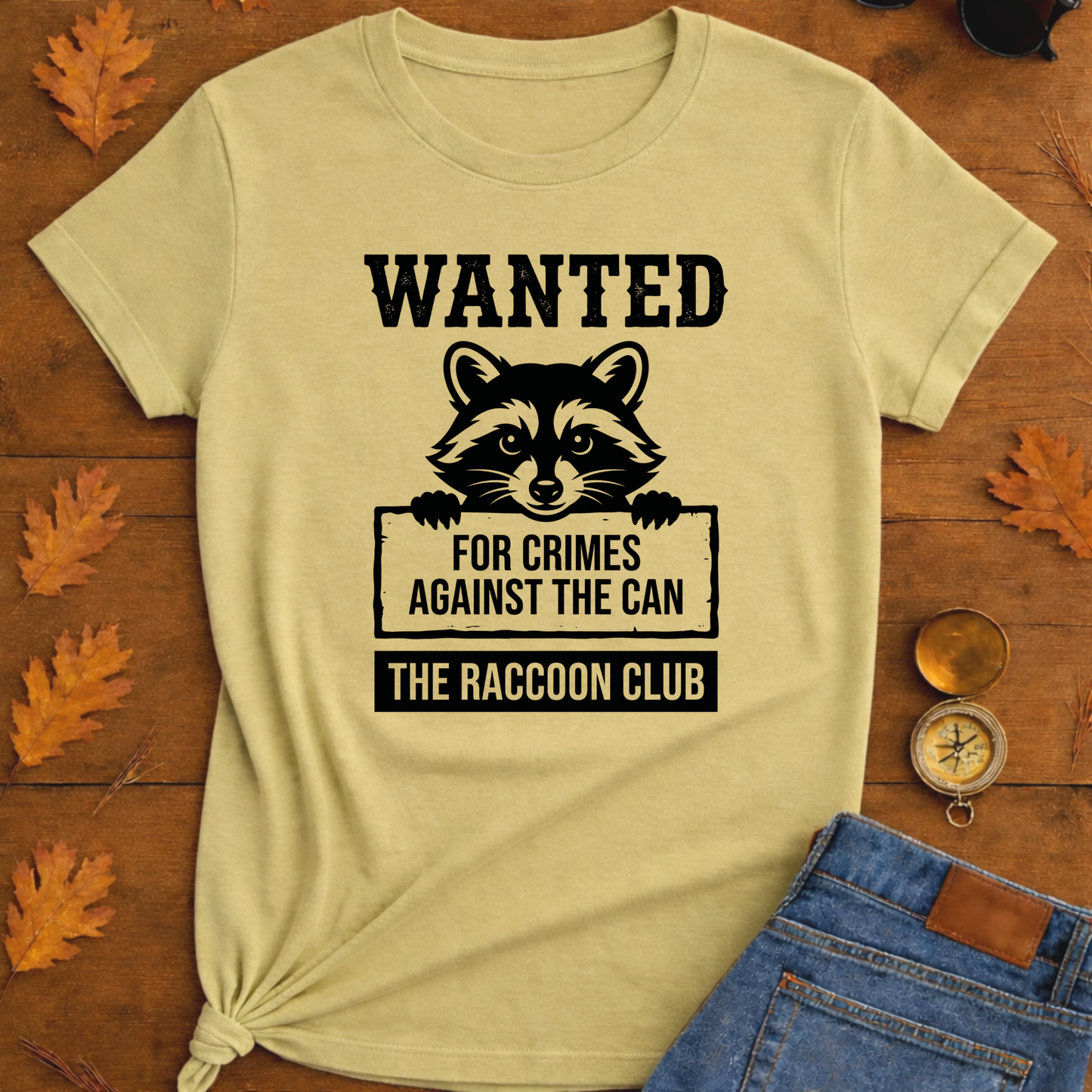 Wanted Raccoon T-Shirt