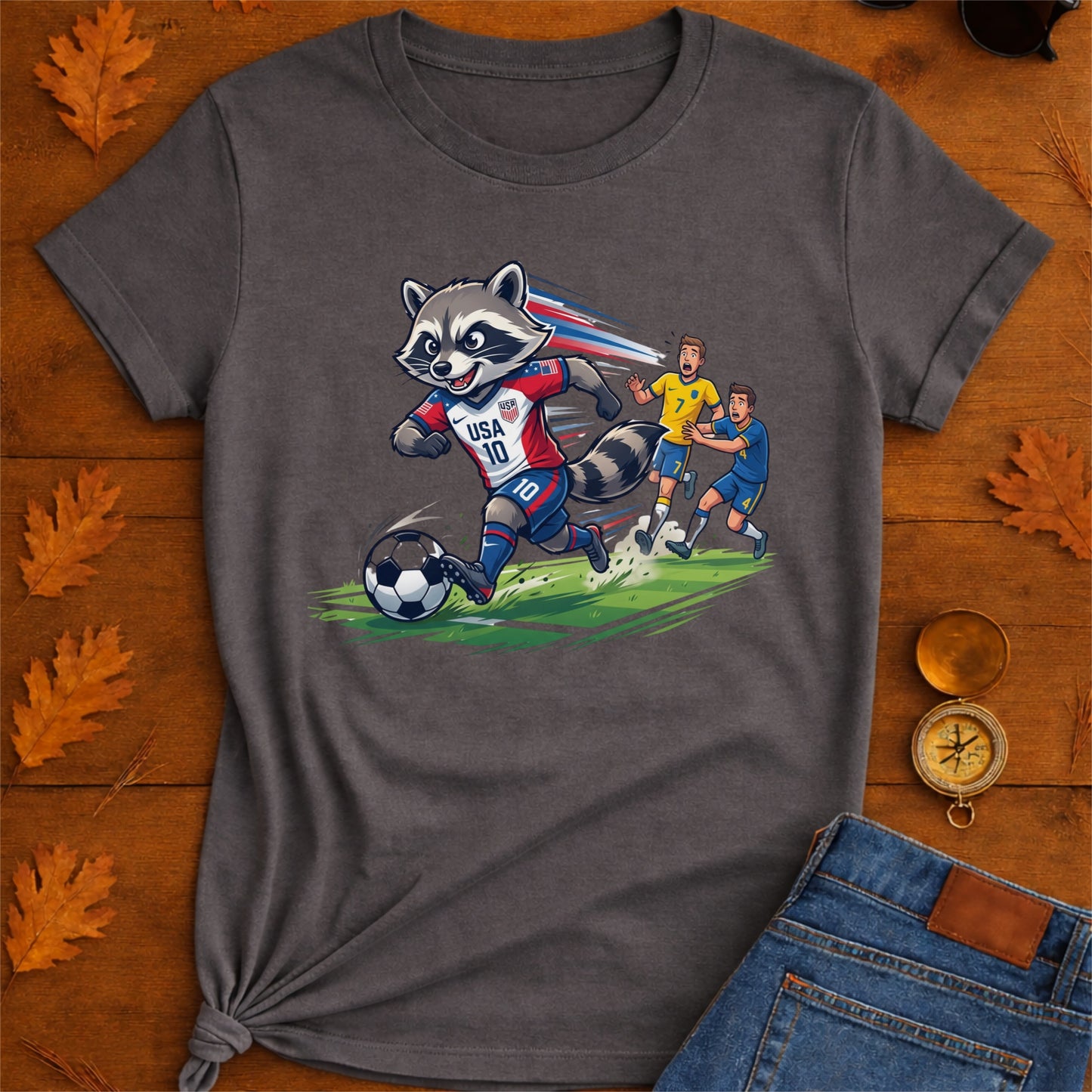 Raccoon Dribbling T-Shirt