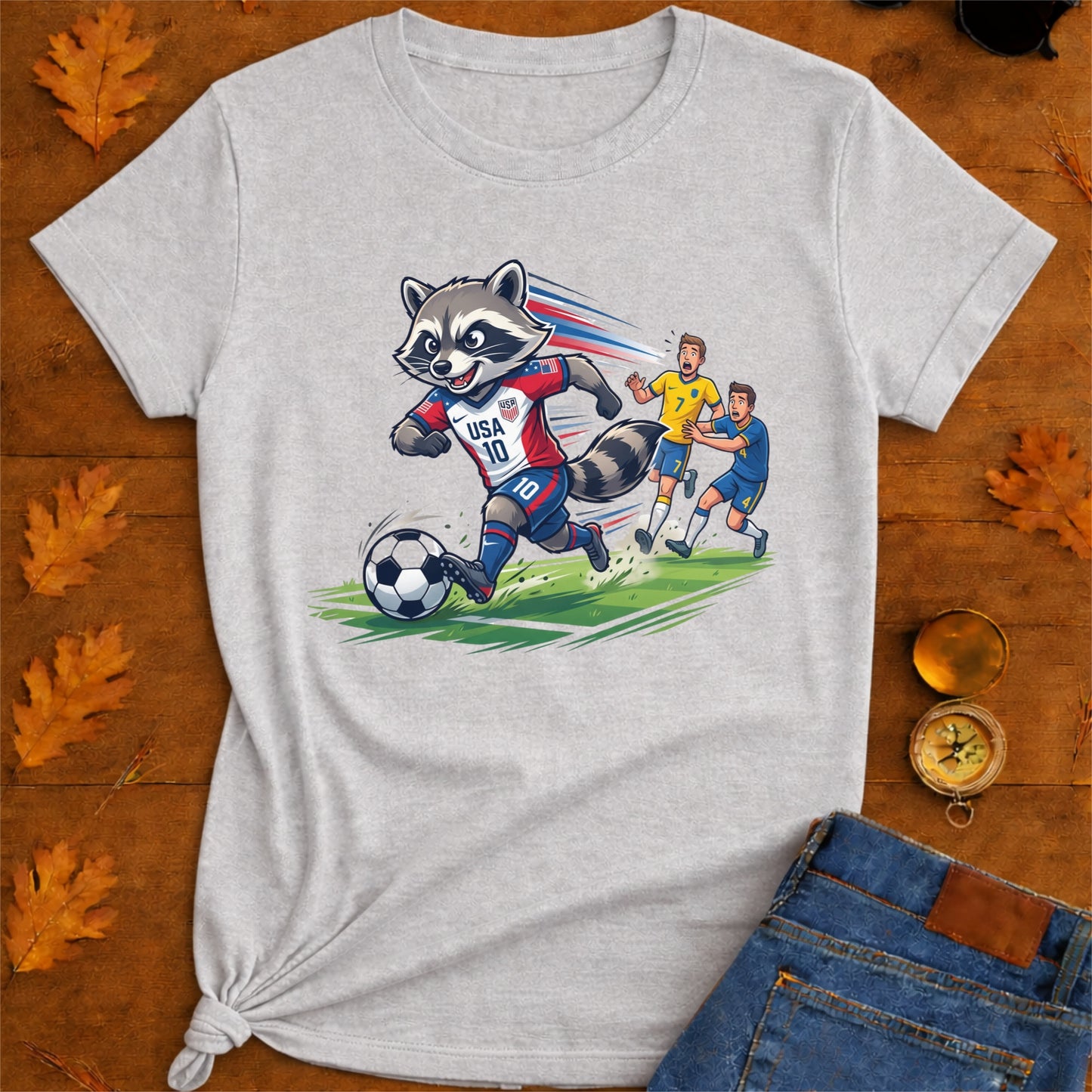 Raccoon Dribbling T-Shirt
