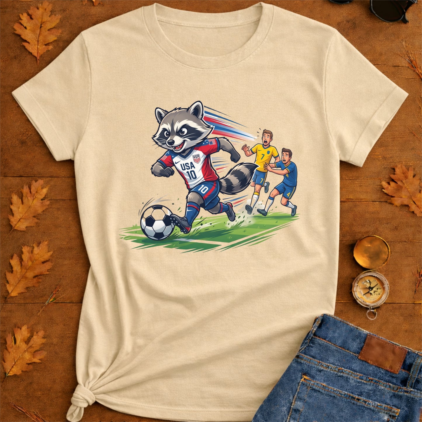 Raccoon Dribbling T-Shirt