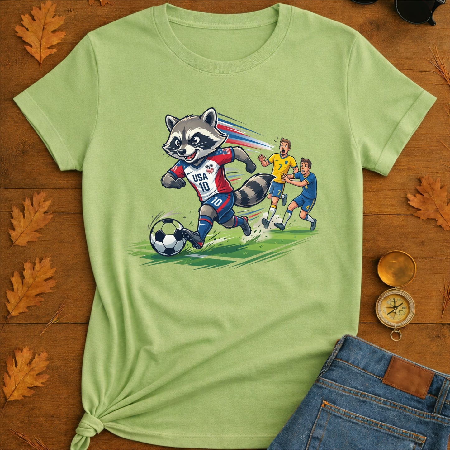 Raccoon Dribbling T-Shirt