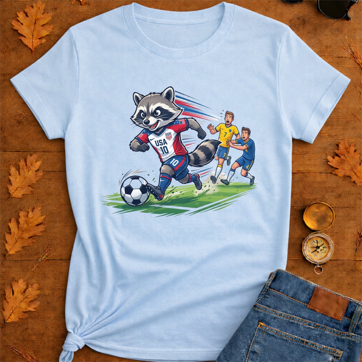 Raccoon Dribbling T-Shirt