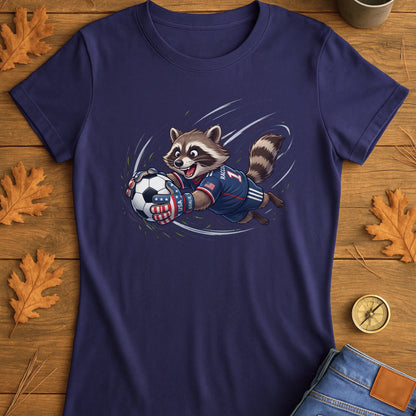 Raccoon Goalie Soccer T-Shirt